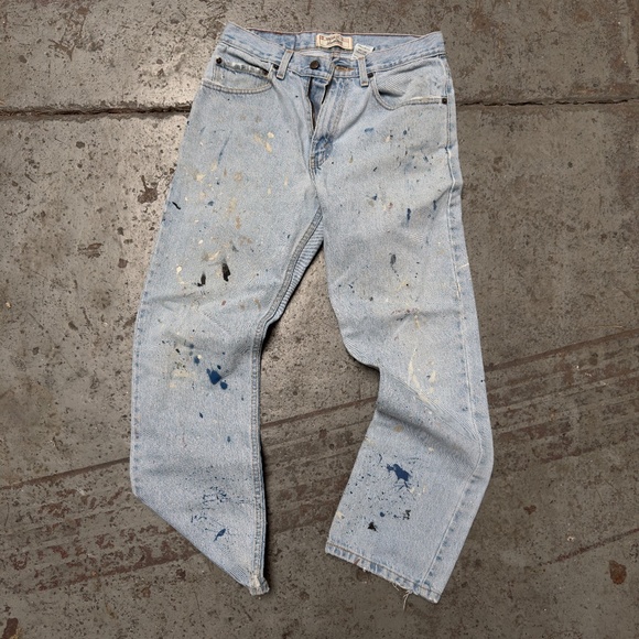 VTG Levi's Ultraworn Distressed Paint Vintage Jeans Y2K 31 X 30 - Picture 2 of 7